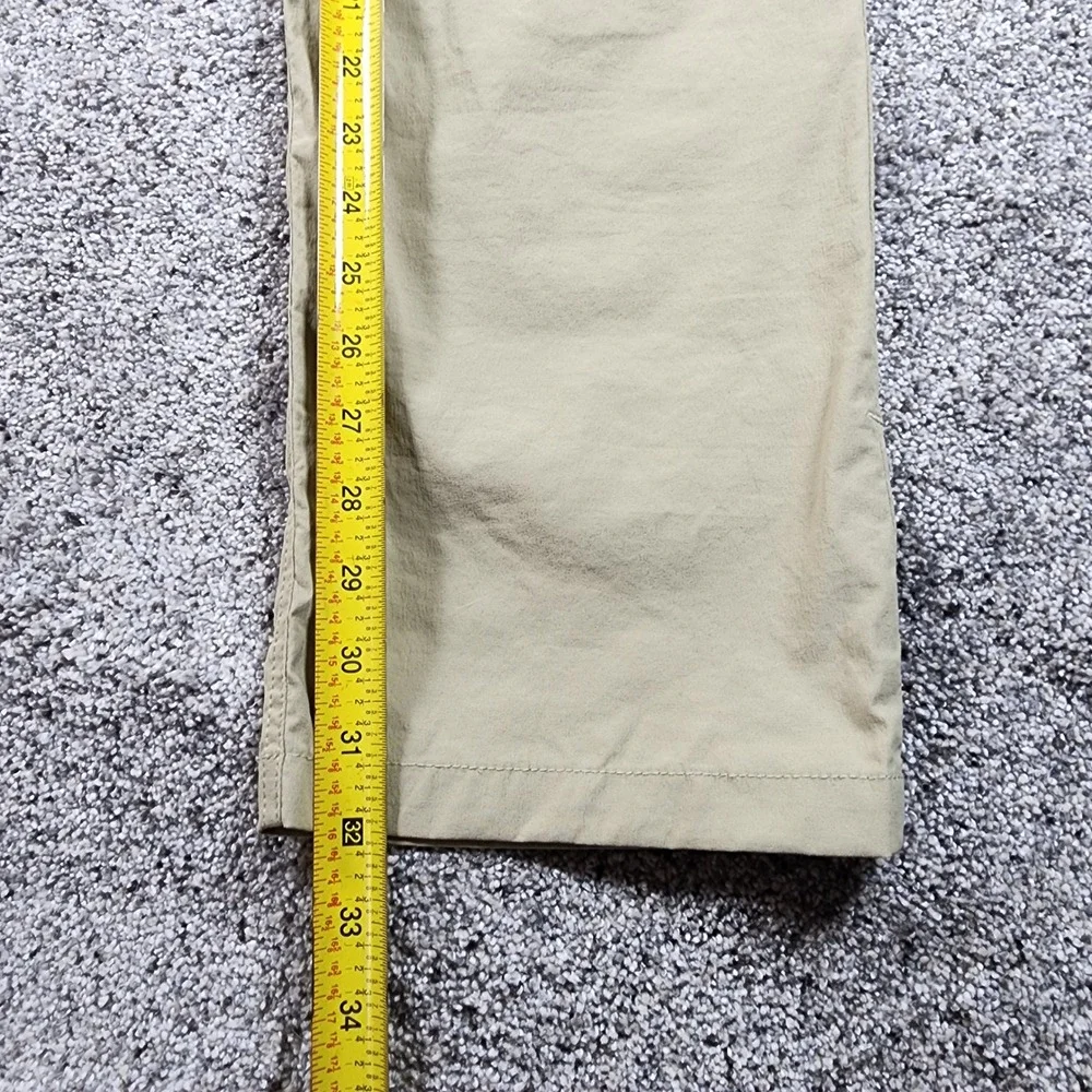 The North Face Hiking Pants Mens 36 Long Khaki Nylon Stretch Excellent
